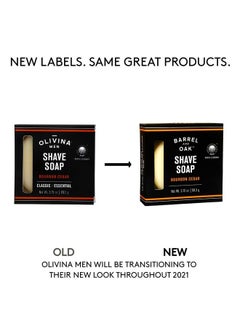 olivina men Barrel And Oak Classic Shave Soap Men  - Image 5