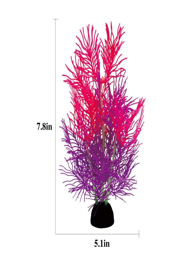 LPFLASAT Aquarium Decorations Glowing Silicone Ornament for Tank Landscape Decor - Betta Fish Tank (Purple) - Image 5