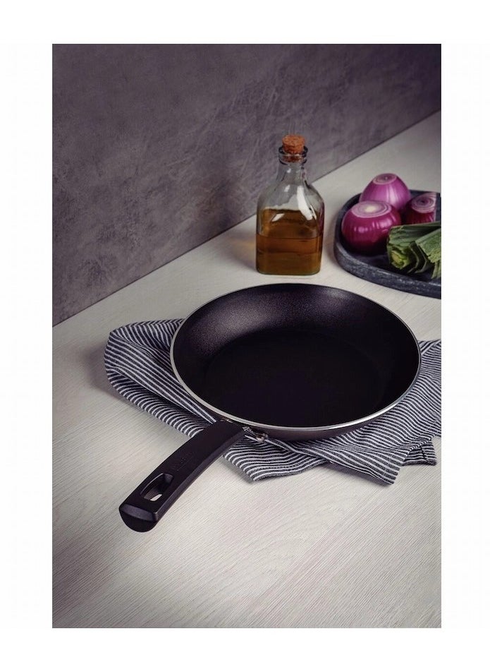 TRAMONTINA - Since 1911,Made in Brazil- Sicilia 24cm 1.2L Hazelnut Aluminum Frying Pan with Interior and Exterior Starflon Excellent PFOA Free Nonstick Coating - Image 1