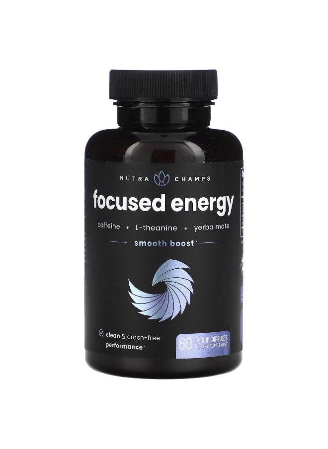 NutraChamps NutraChamps, Focused Energy, 60 Easy-to-Swallow Veggie Capsules  - Image 3