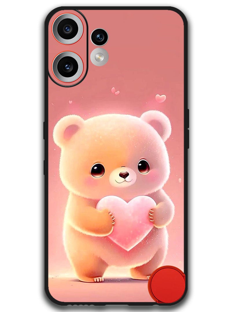 Theodor Case Compatible with Nothing CMF Phone 2 Pro 6.77 Inch Protection Shockproof Bumper Cover Panda Holding Heart - Image 1