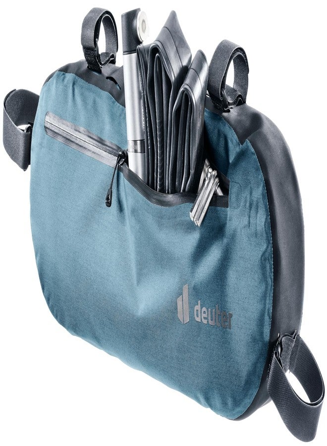 Deuter Cabezon FB 6 Bike Bag, 6 Liter Waterproof Frame Bag Mounted Bicycle Storage Pack for Commuting, Road & Gravel Cycling & Mountain Biking - Atlantic-Black - Image 2
