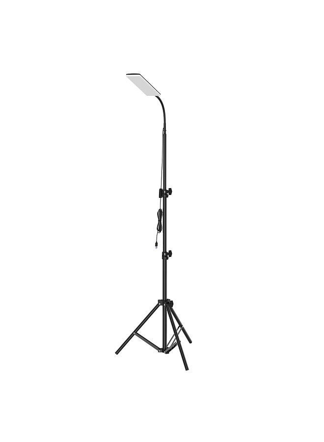 Rotatable Selfie Camera Lamp with Telescopic Tripod 2m USB Cable 84PCS LEDs Light Storage Bag Adjustable Height Camping Light for Live Video Show Taking Pictures Makeup Photography Outdoor Party  - Image 5