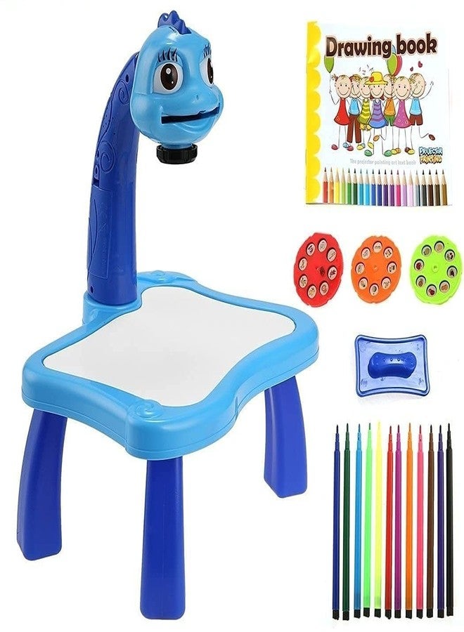 KERBRO Kid Toy Projector Drawing Set 3 Round Lantern Slide Discs Projector pad and Painting Art kit Textbook Study Material for Kids (Multi) - Image 2