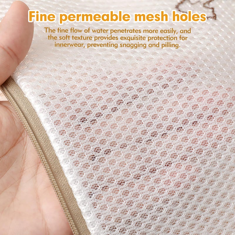 Peebioeo 6-Piece Bag Double-layer thickened mesh laundry bags,Essential items at home,Exquisite laundry bags suitable for clothes, trousers, socks and underwear - Image 3