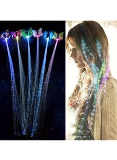 Luminous hair strands for celebrations, birthdays, and special occasions. Random shapes