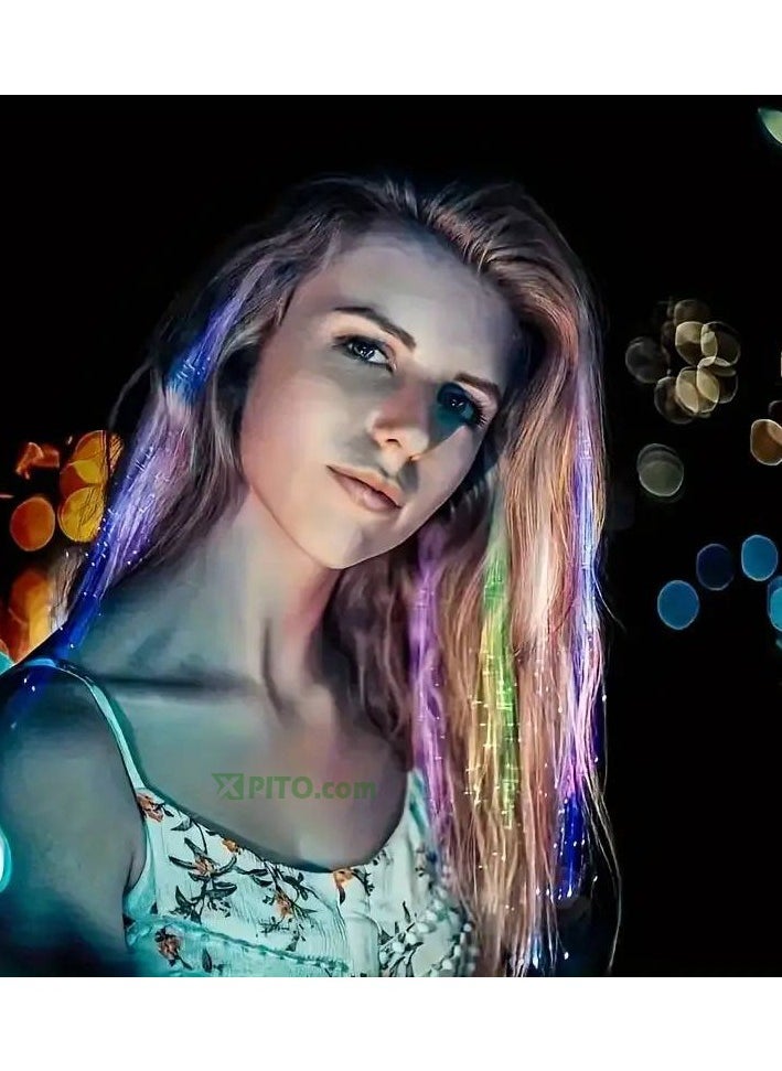 Generic - Luminous hair strands for celebrations, birthdays, and special occasions. Random shapes - Image 1