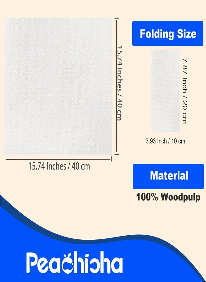 Peachicha Disposable Dinner Napkins With Built-in Flatware Pocket, Pre folded Party Napkins For Silverware, Linen Feel Napkins Luxury And Elegant For Wedding Party Events, White, Total 200 Count - Image 3