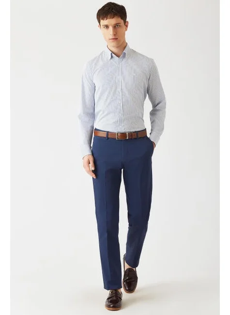 Bisse Men's 4 Pocket Satin Sports Trousers INDIGO PNS22K22222_D66