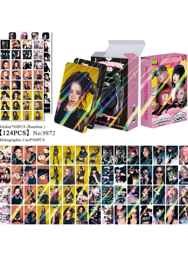 NIBEMINENT 124 Pcs Kpop AESPA Lomo Cards Card For Fans Collection Gifts - Image 1