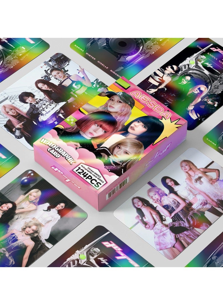 NIBEMINENT 124 Pcs Kpop AESPA Lomo Cards Card For Fans Collection Gifts - Image 2