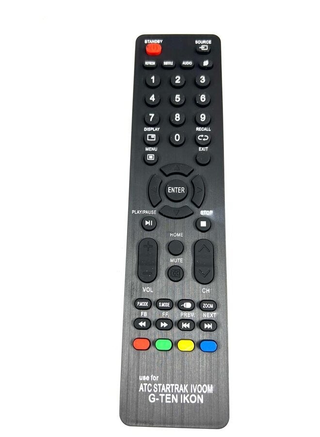 ATC Universal Infrared TV Remote Control Black for Smart ATC TVs - Image 1