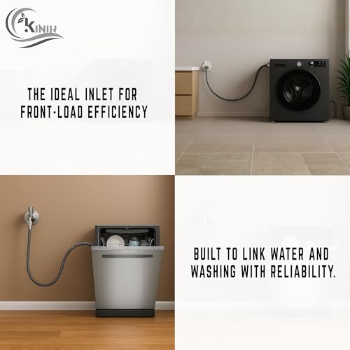 Kinik 1.5 Meter Inlet Hose Pipe for Front Loading Washing Machines | Durable PVC Water Inflow Pipe with Secure Connector - Image 2