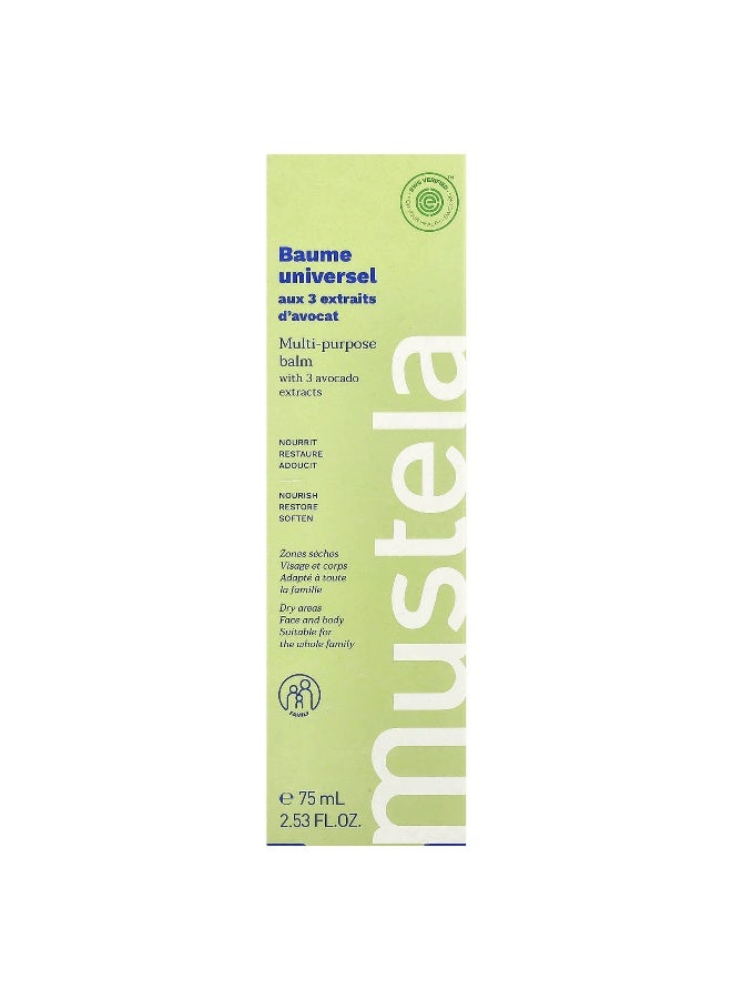 MU.STELA Mustela, Multi-Purpose Balm With 3 Avocado Extracts, 2.53 fl oz (75 ml) - Image 2