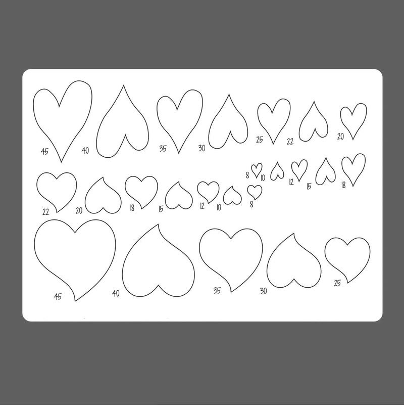 CLITHS Geometric Shape Stencils Set Reusable Plastic Template for Jewellery Making Drawing DIY Art School Projects - Image 2
