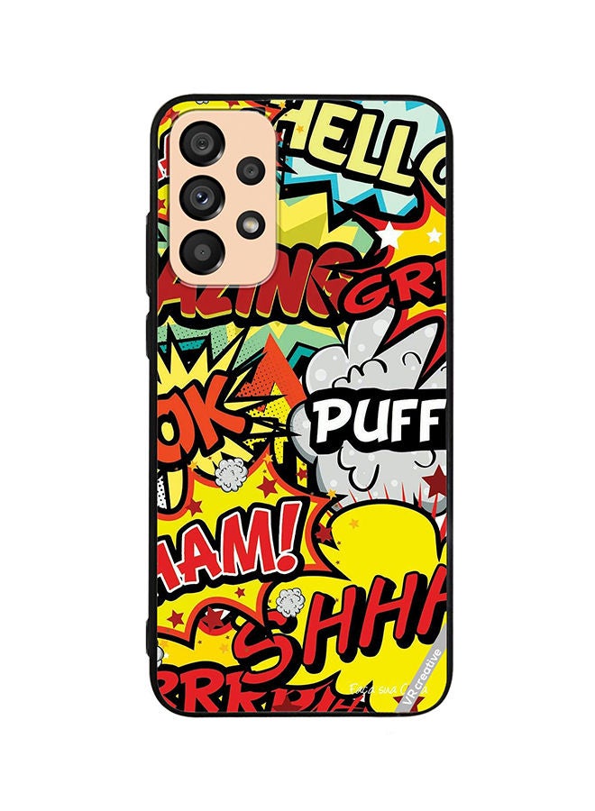 VR CREATIVE Protective Case Cover For Samsung Galaxy A33 5G Multibrand Stickers Design Multicolour - Image 1