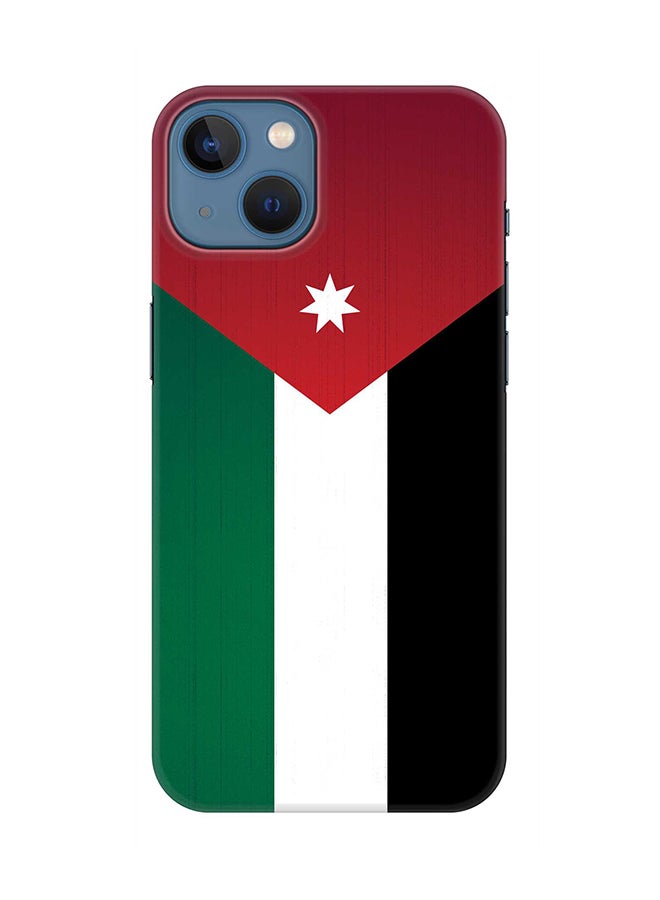 Stylizedd Case for Apple iPhone 14 Plus Case Slim Snap Classic Series Mobile Cover Hard PC Shield Matte Finish Print - Flag Of Jordan