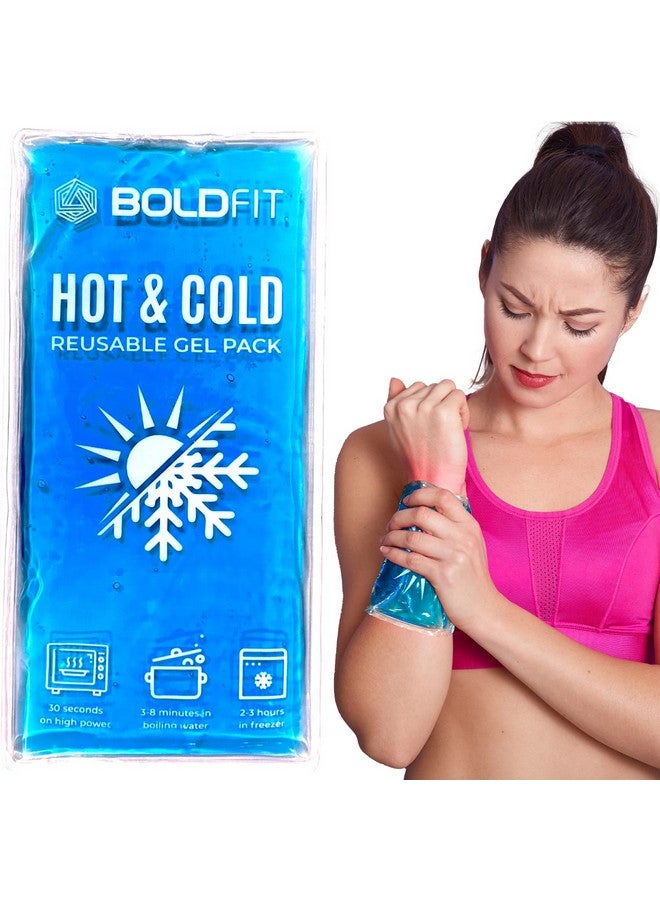 BOLDFIT Boldfit Reusable Hot and Cold Ice Pack - 250 * 120 mm Ice Pack Gel, Cold Ice Gel Pack for Shoulders, Knee, Back, Neck | Hot Compression Gel Pack for Pain Relief  - Image 1