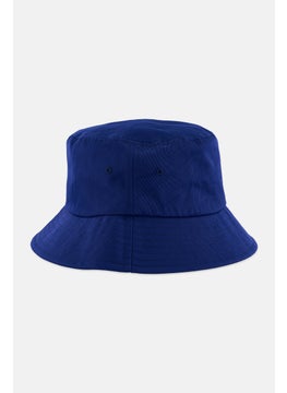 ESPRIT Men Brand Logo Twill Bucket Hat, Blue  - Image 2