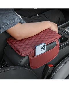 1PC car interior decoration accessories PU leather car armrest box side storage bags car armrest box mats and storage bags