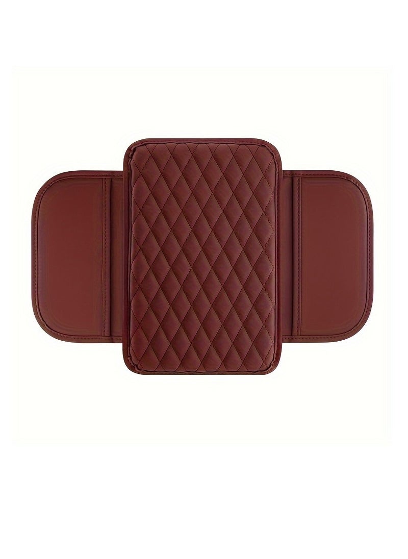 Generic - 1PC car interior decoration accessories PU leather car armrest box side storage bags car armrest box mats and storage bags - Image 1