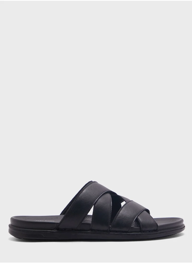 Robert Wood Comfort Footbed Strappy Sandals