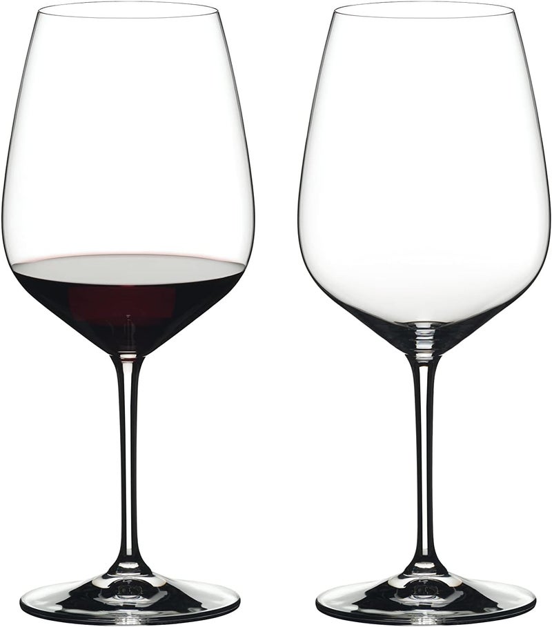 Riedel Heart To Heart Cabernet Sauvignon Glasses, Set of 2 - 28.22 oz Clear Glass - Image 1