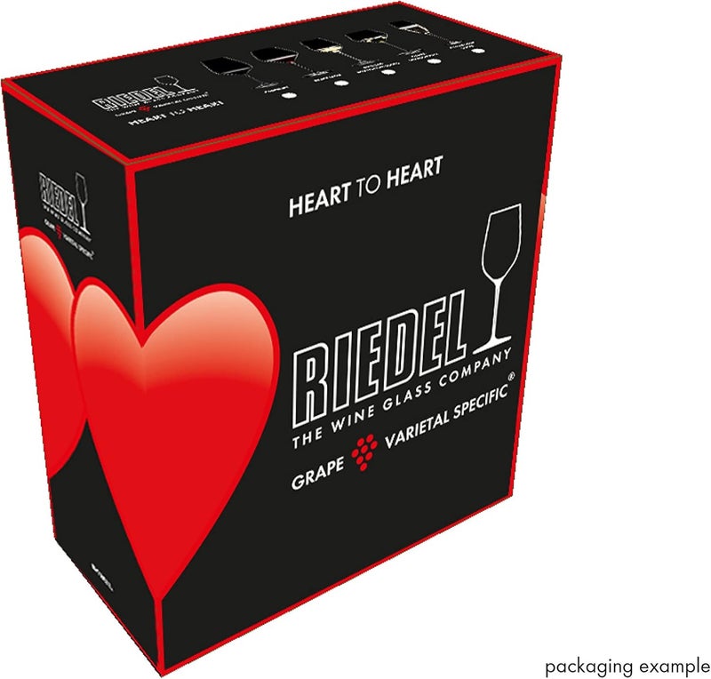 Riedel Heart To Heart Cabernet Sauvignon Glasses, Set of 2 - 28.22 oz Clear Glass - Image 5