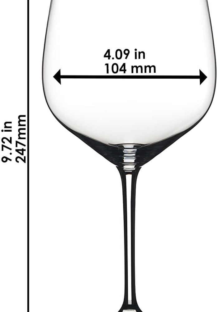 Riedel Heart To Heart Cabernet Sauvignon Glasses, Set of 2 - 28.22 oz Clear Glass - Image 3