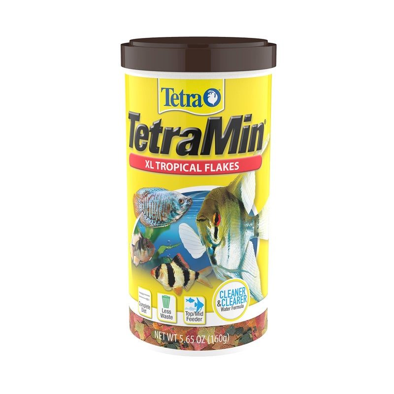 Tetra 16155 Min Large Tropical Flakes For Top/Mid Feeders, 5.65-Ounce - Image 1