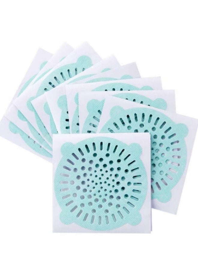 Generic 30PCS Sewer Filter Self-Adhesive Hair Filter Sticker, DisposableShower Drain Adapter, Anti-Clog KitchenBathroom Drain Hair Drain Catcher, Door,Kitchen Sewage Grill Filter  - Image 1