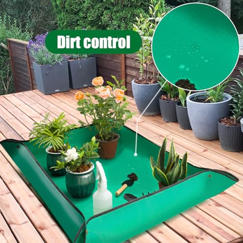 Baajric 2PCS Repotting Mat, Excellence Indoor Waterproof Plant Transplanting Mat, Professional Gardening Mat Supplies (gardening tools are not included) - Image 5