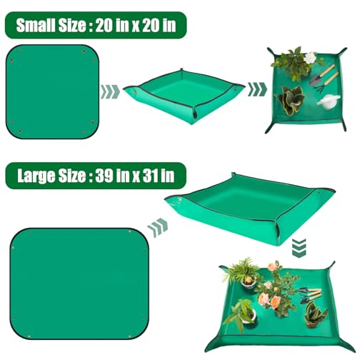 Baajric 2PCS Repotting Mat, Excellence Indoor Waterproof Plant Transplanting Mat, Professional Gardening Mat Supplies (gardening tools are not included) - Image 4