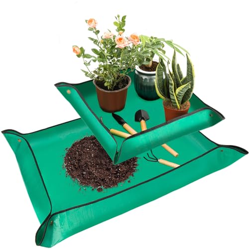 Baajric 2PCS Repotting Mat, Excellence Indoor Waterproof Plant Transplanting Mat, Professional Gardening Mat Supplies (gardening tools are not included) - Image 1