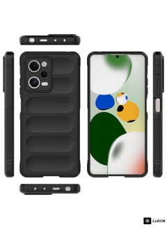 ماركة غير محددة لـ Xiaomi Redmi Note 12 Pro 5G China / Note 12 Pro 5G Speed Magic Shield TPU + حافظة هاتف فلانيل (أحمر خمري)  - Image 3