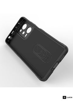 ماركة غير محددة لـ Xiaomi Redmi Note 12 Pro 5G China / Note 12 Pro 5G Speed Magic Shield TPU + حافظة هاتف فلانيل (أحمر خمري)  - Image 4