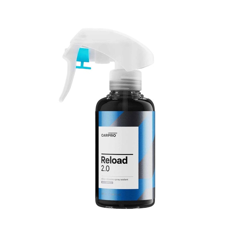 CARPRO Reload 2.0 Spray Sealant, Silica + Siloxane Ceramic Spray for Ceramic Coating, Super Hydrophobic, Self-Cleaning: Improved Gloss, Slickness, Water Spot & Chemical Resistance - 100mL (3.4oz) Fine polished finish - Image 1