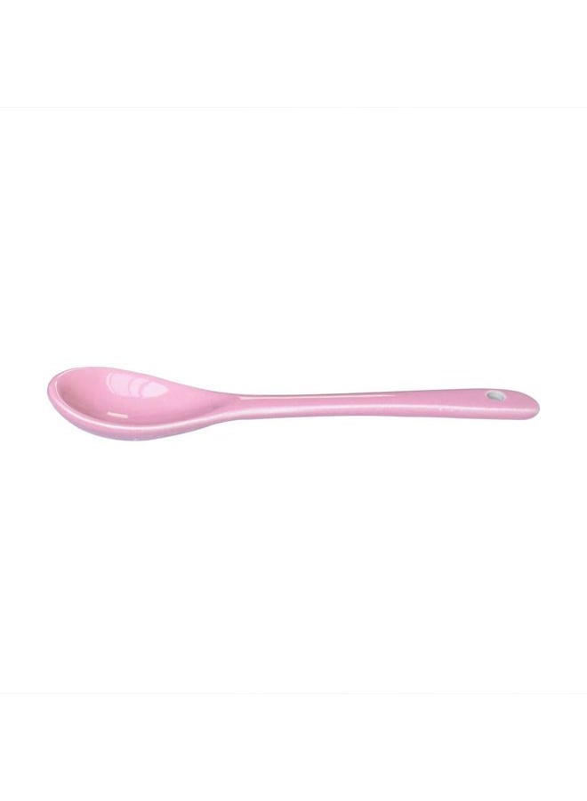 Albedel Pink 6 pcs Porcelain Egg Spoons Ceramic Spoons 4.7 inch Coffee Dessert Yogurt Tea Milky Tea - Image 4