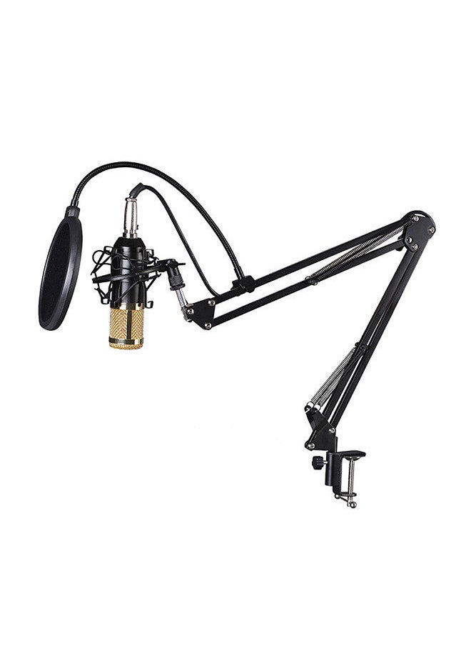 Multifunctional Live SK500 Sound Card and BM800 Suspension Microphone Kit Broadcasting Recording Condenser Microphone Set Intelligent Voice Changer Device Audio Mixer for Computers and Mobilephone