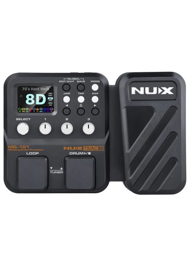 NUX MG-101 Multi Effects Pedal, 25 Classic Amp Models,512 samples IR Resolution, 46 Effects, Easy Live Streaming - Image 1