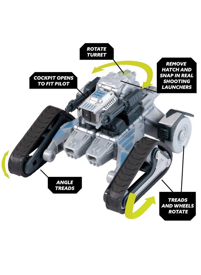 PlayMonster لعبة بناء دبابة سناپ شيبس سكايث AV19 للتخصيص واللعب القتالي للأعمار 8 وما فوق - Image 4