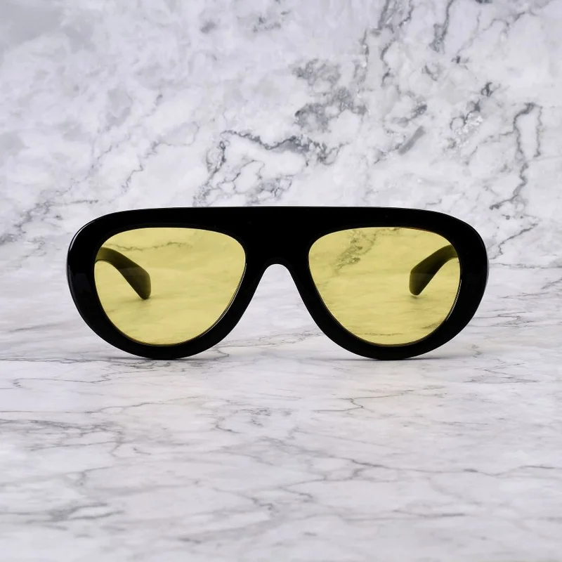Explicit Poets EXPLICIT POETS 27EP3-LENNY BLACK-YELLOW SUNGLASSES