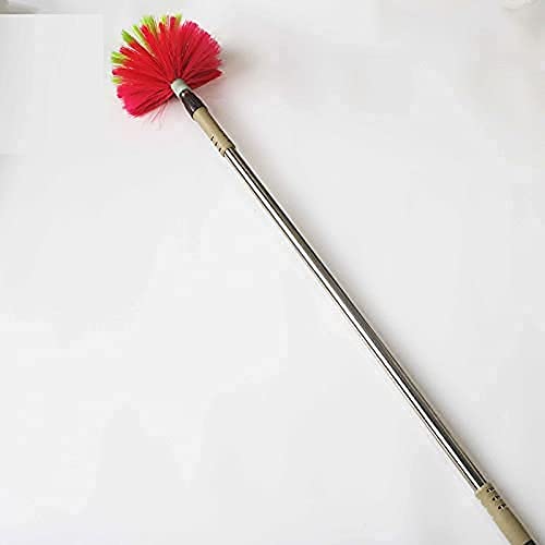 BIG CART Gobhi jala 5 ft Pack of 1 Broom with Long Stainless Steel Rod and Extendable Cobweb Cleaner Stick Handle Brush Jala Remover Use in Fan Ceiling and Roof Home Office Cleaning Multicolor - Image 2
