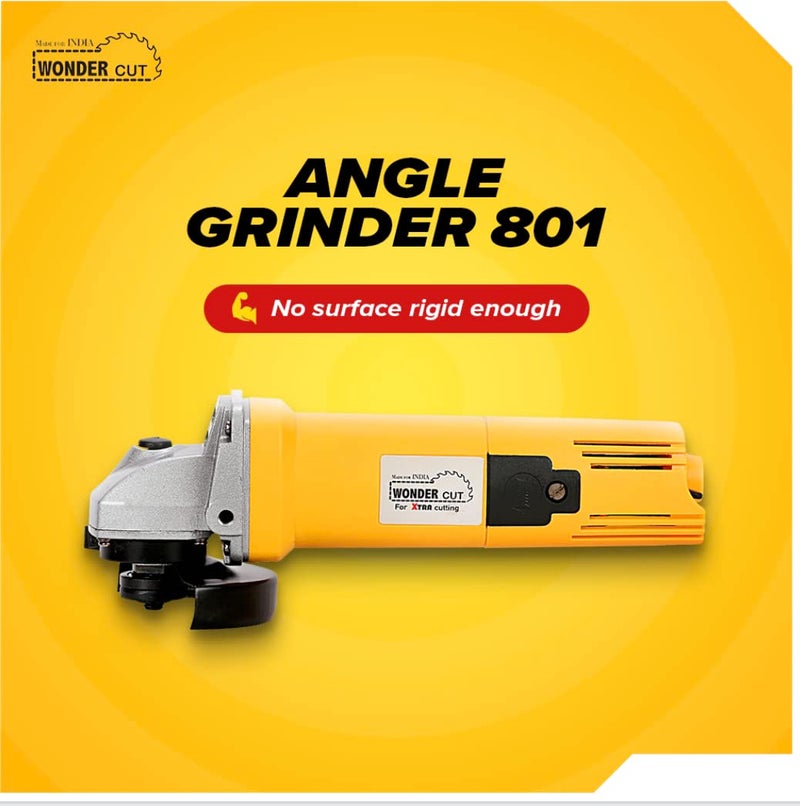 WONDERCUT Wonder Cut WCDW-801 4-Inch/100MM 850-Watt Angle Grinder Yellow Corded-electric 1 pcs - Image 3
