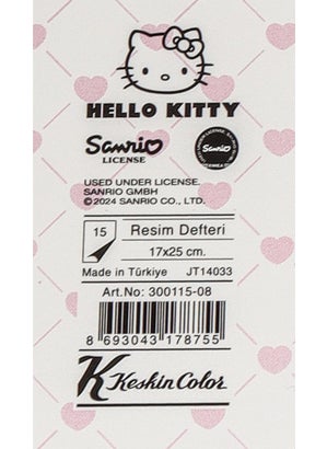Hello Kitty Licensed "single" Drawing Book with Dekomus 17*24 cm 15 Pages  - Image 4