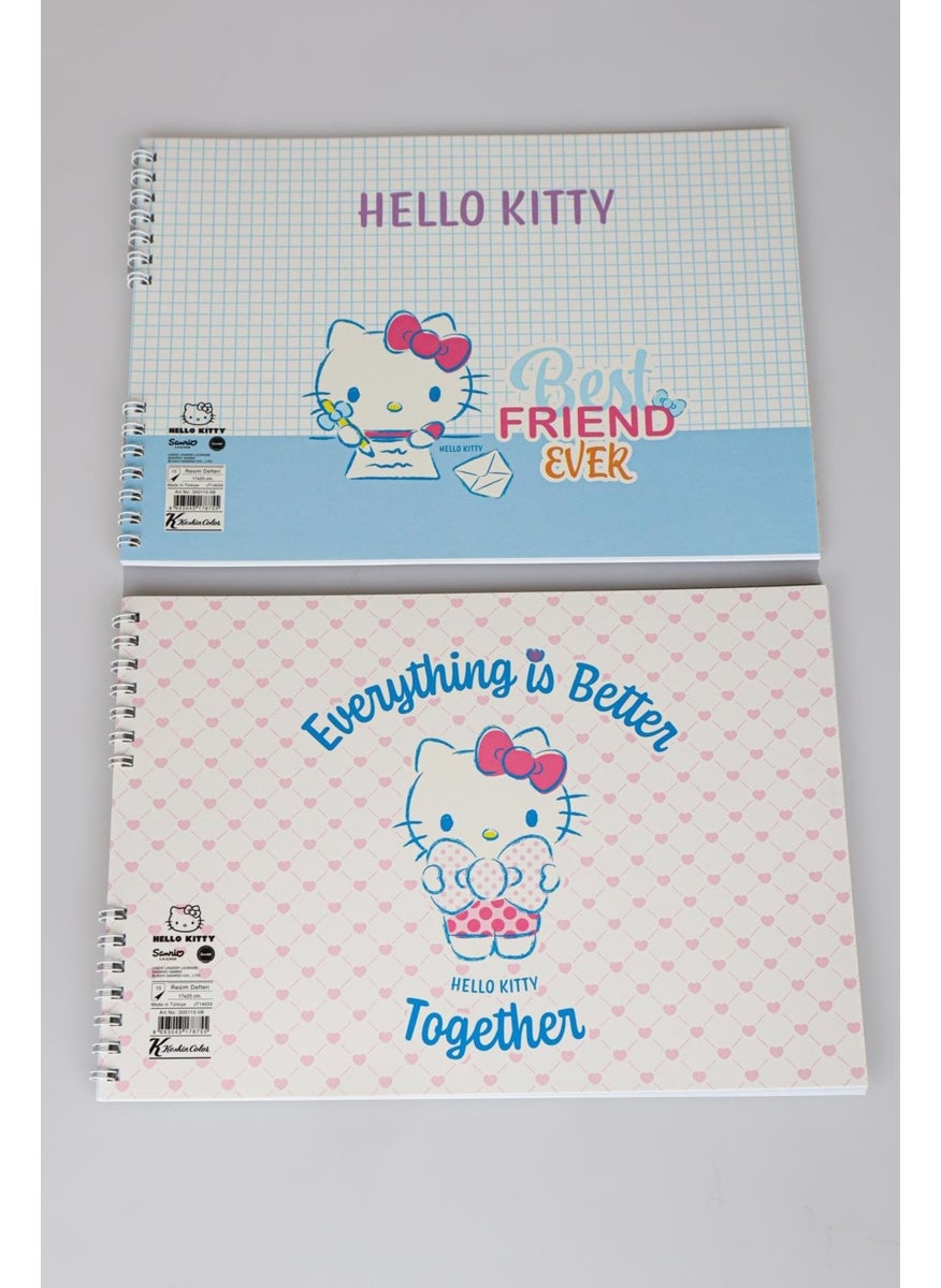 Hello Kitty Licensed "single" Drawing Book with Dekomus 17*24 cm 15 Pages  - Image 3