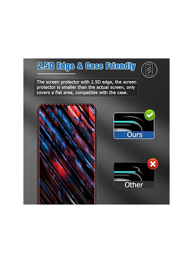 بروماس واقي شاشة زجاجي لهاتف Galaxy S23 وفيلم عدسة الكاميرا، صلابة 9H تغطية كاملة مضادة لبصمات الأصابع يدعم فتح بصمات الأصابع لهاتف Galaxy S23 - Image 5