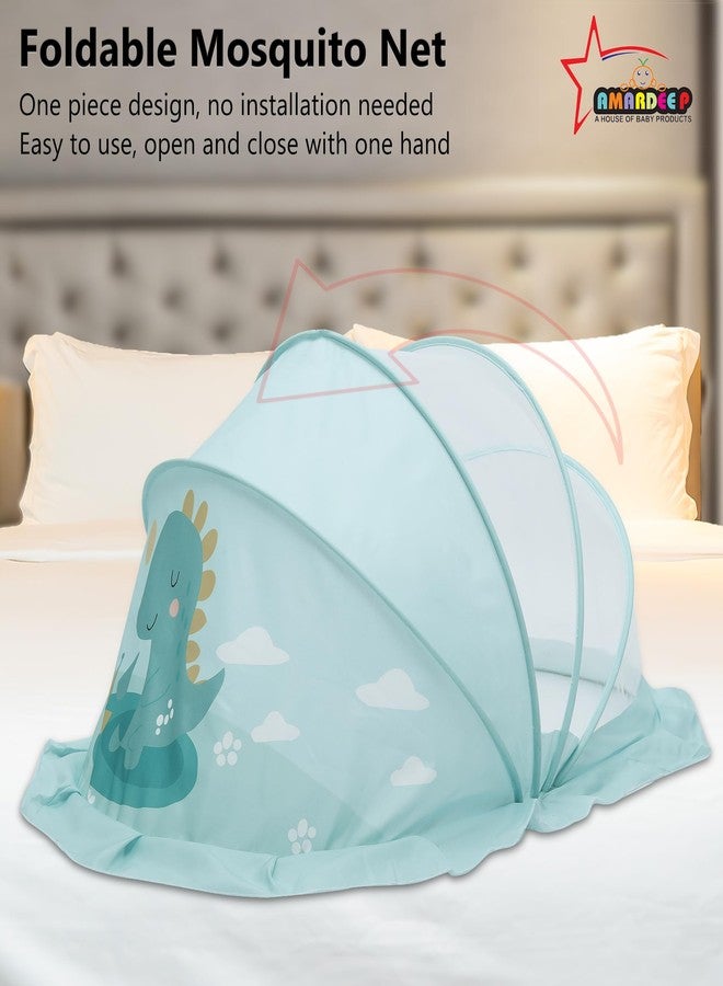 Amardeep Big Foldable Mosquito Net | Bottomless Baby Mosquito Tent with Multiple Cute Digital Prints | Insect Protection Canopy for Newborns & Toddlers | Portable & Breathable Net (Cute Diano) - Image 3