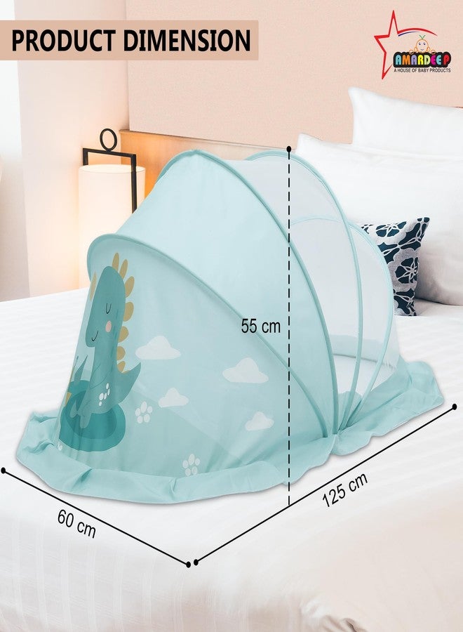 Amardeep Big Foldable Mosquito Net | Bottomless Baby Mosquito Tent with Multiple Cute Digital Prints | Insect Protection Canopy for Newborns & Toddlers | Portable & Breathable Net (Cute Diano) - Image 4