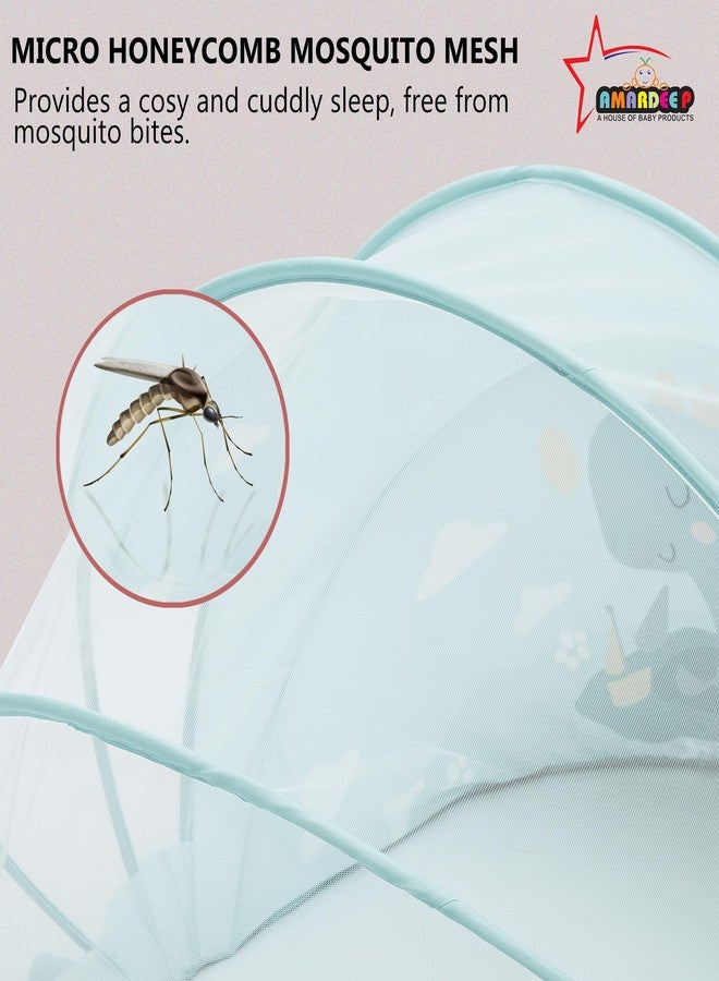 Amardeep Big Foldable Mosquito Net | Bottomless Baby Mosquito Tent with Multiple Cute Digital Prints | Insect Protection Canopy for Newborns & Toddlers | Portable & Breathable Net (Cute Diano) - Image 5